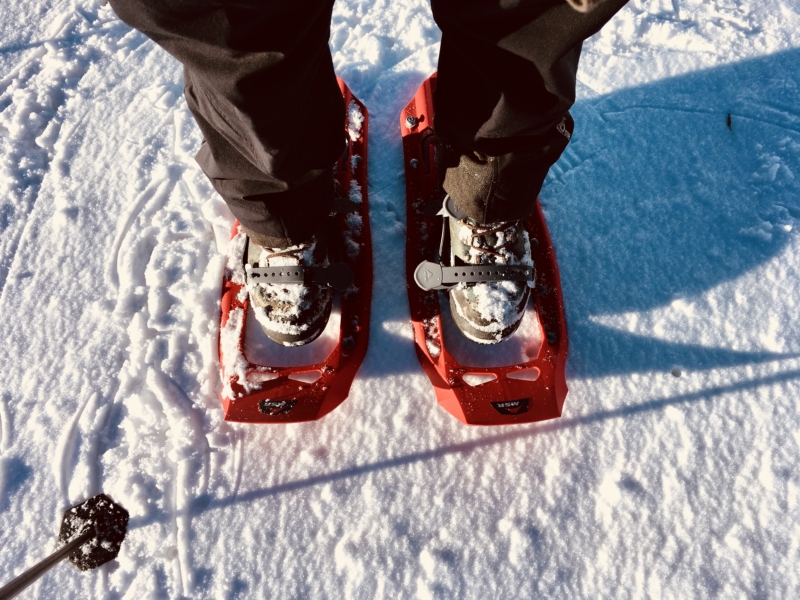 Snowshoe fondue Switzerland